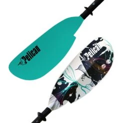 Pelican Sport Symbiosa Adjustable Kayak Paddle 230-240 Cm (90.5"-94.4") -Pelican Symbiosa recreational kayak paddle 230 240 cm 90.5 94.4 turquoise graphic
