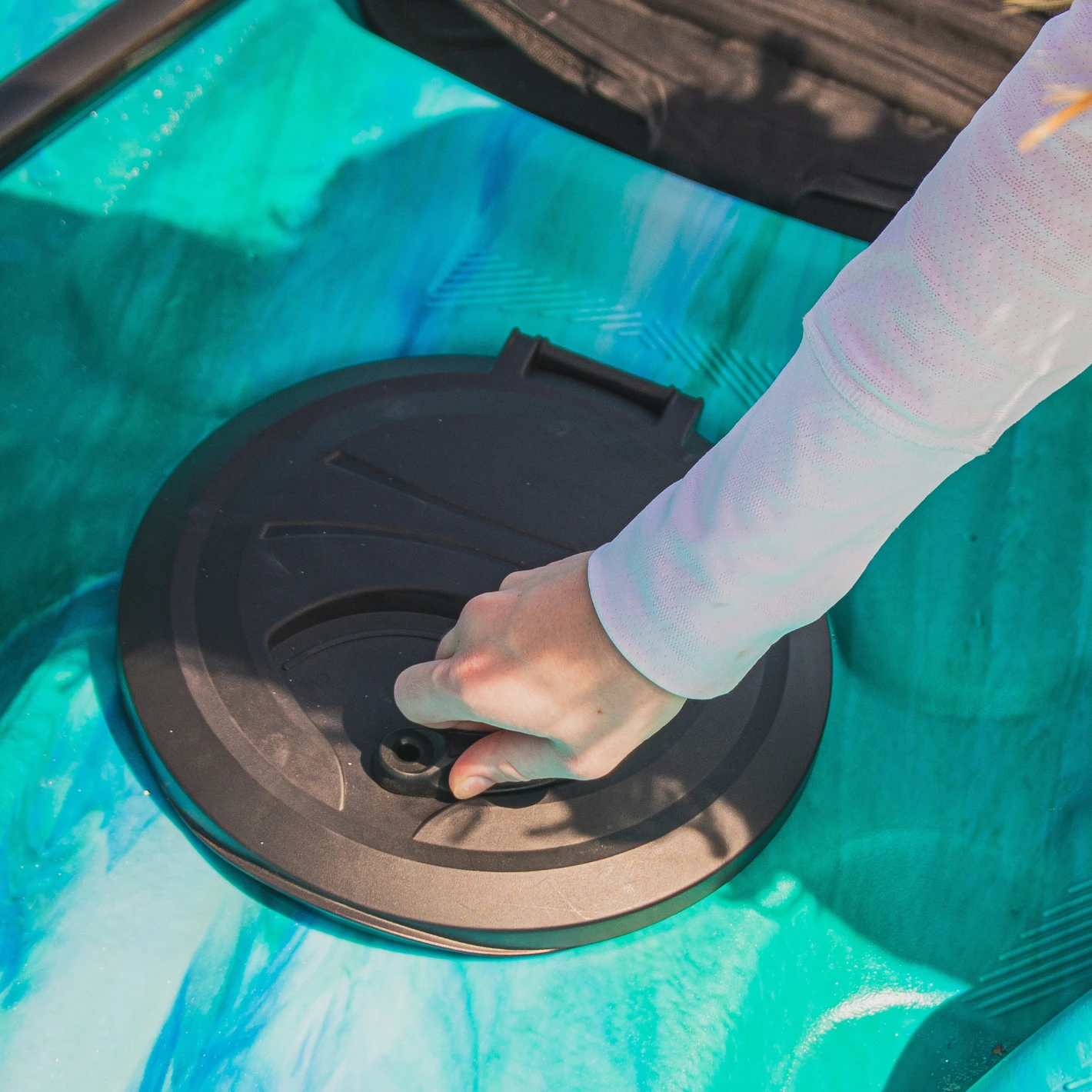 Black Round Hatch Cover 4 Black Round Hatch Cover - Image 2